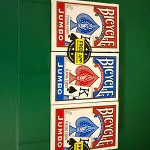 Jumbo Playing Cards - Red and Blue